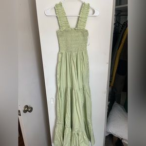 Abercrombie light green maxi dress